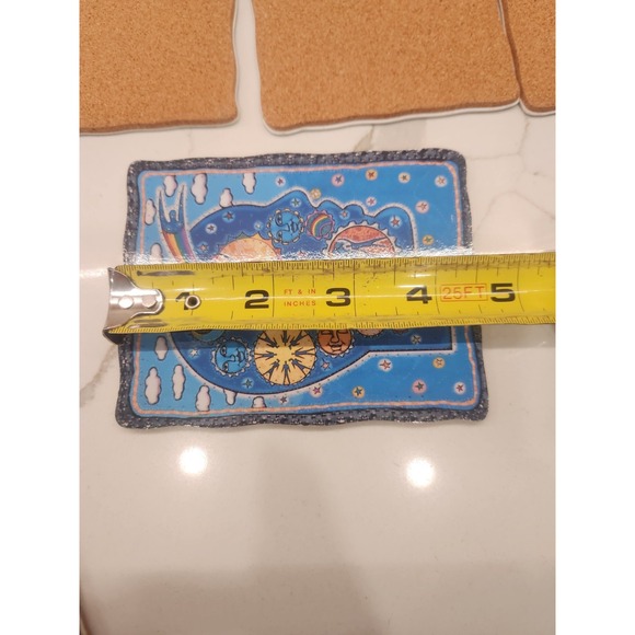 Set Of‎ 11 Astrological Mystical Zodiac Celestial Coasters Cork Backed Colorful - Picture 6 of 7